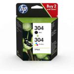 Cartucho de Tinta Original HP 304 Negro Multicolor