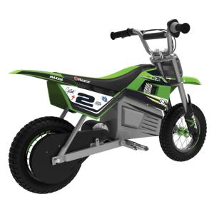 Moto Eléctrica para Niños Razor Dirt Rocket SX350 McGrath Blanco Negro Verde Gris