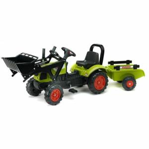 Playset de Vehículos Falk Backhoe loader with trailer