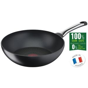 Sartén Wok Tefal Negro Titanio Acero Ø28 cm (Reacondicionado C)