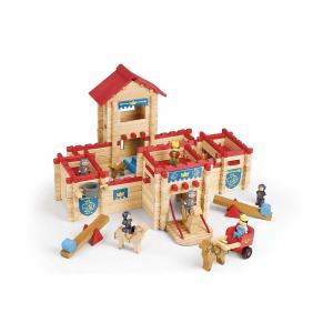 Figuras de Acción Jeujura The Wooden Castle Fort Playset 300 Piezas