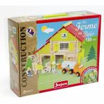 Playset Jeujura My Wooden Farm 30 x 30 x 30 cm (180 Piezas)