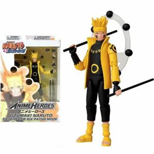 Figura Articulada Naruto Anime Heroes - Naruto Six Paths Sage Mode 17 cm