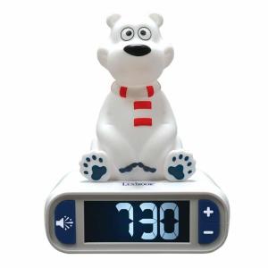 Reloj Despertador Lexibook Polar Bear 3D con sonido