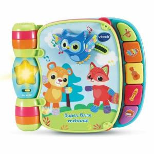 Libro interactivo infantil Vtech Baby Super Enchanted Book of Baby Kitties Azul Multicolor