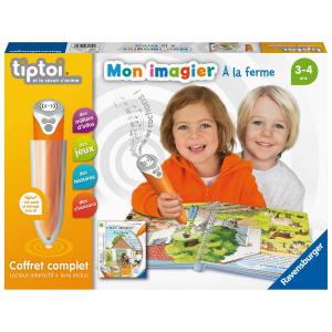 Juego de Mesa Ravensburger Complete interactive reader box + Book Imagier At the farm Tiptoi (FR)