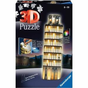 Puzzle 3D Ravensburger Tour De Pise Night Edition 216 Piezas