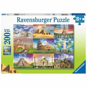 Puzzle Ravensburger 13290 XXL Monumentos del mundo 200 Piezas