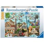 Puzzle Ravensburger 17118 Big Cities Collage 5000 Piezas