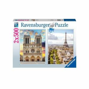 Puzzle Ravensburger Paris & Notre Dame 2 x 500 Piezas