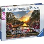 Puzzle Ravensburger 19606 Bicycles in Amsterdam 1000 Piezas