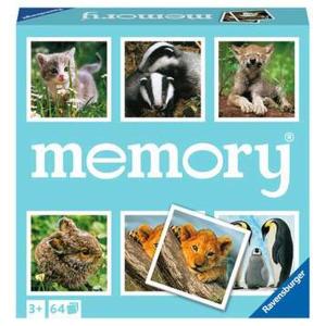 Juego Educativo Ravensburger Grand Memory - Theme: Small animals Multicolor