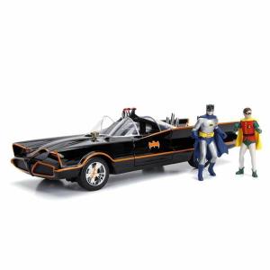 Playset Batman Batmóvil 1966 Classic 3 Piezas Luz 17 cm