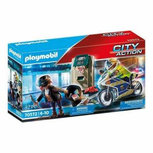 Playset City Action Police Motorbike Playmobil 70572 32 Piezas (32 pcs)