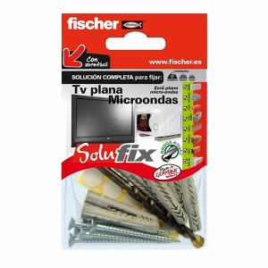 Kit de fijación Fischer Solufix 502690 Televisión Microondas 10 Piezas