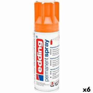 Pintura en spray Edding Permanente Naranja 200 ml (6 Unidades)