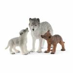 Set de Animales Salvajes Schleich Lobo Plástico