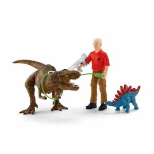 Playset Schleich Tyrannosaurus Rex Attack 41465 5 Piezas