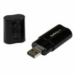 Tarjeta de Sonido Externa USB Startech ICUSBAUDIOB Negro