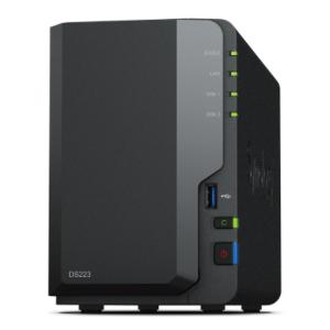 Almacenamiento en Red NAS Synology DS223 Realtek Negro