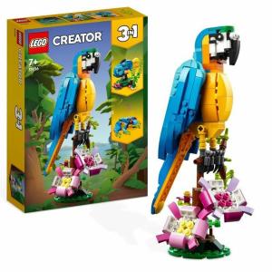 Playset Lego Creator 31136 Exotic parrot with frog and fish 3 en 1 253 Piezas