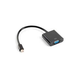 Adaptador Mini DisplayPort a VGA Lanberg AD-0006-BK Negro 20 cm