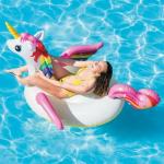 Colchoneta Hinchable Unicornio Intex (201 X 140 x 97 cm)