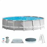 Piscina Desmontable Intex Prism Frame 14.614 l Gris 457 x 107 cm