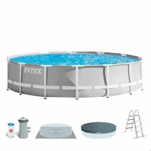 Piscina Desmontable Intex Prism Frame 14.614 l Gris 457 x 107 cm