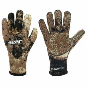 Guantes de pesca Seac Seac Camo 3,5 MM Marrón