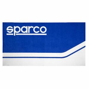 Toalla de Playa Sparco S099078AZ Azul/Blanco