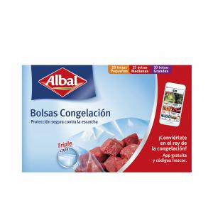 Set de Bolsas Reutilizables para Alimentos Albal Congelador 45 Unidades