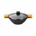 Sartén BRA Braisogona_A272028 Negro Negro/Naranja Metal Aluminio Ø 24 cm Ø 28 cm