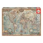 Puzzle Educa The World, Political map 16005 1500 Piezas