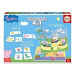 Juego Educativo Peppa Pig SuperPack 4 in 1 Educa Multicolor (Español)