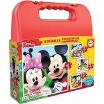 Set de 4 Puzzles Mickey Mouse Only One 16 x 16 cm