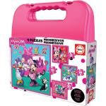 Set de 4 Puzzles Minnie Mouse Me time 16 x 16 cm