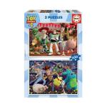 Set de 2 Puzzles Toy Story Ready to play 100 Piezas 40 x 28 cm