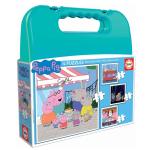 Set de 4 Puzzles Peppa Pig Cosy corner 16 x 16 cm