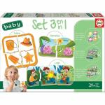 Puzzle Educa 3 en 1 Multicolor