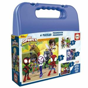 Set de 4 Puzzles Spidey & His Amazing Friends 43 Piezas