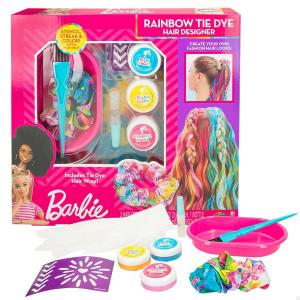 Set de Peluquería Barbie Rainbow Tie Cabello con mechas Multicolor