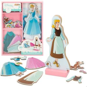 Puzzle Magnético Intercambiable Princesses Disney Madera 30 piezas