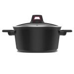 Olla con Tapa Taurus KCK4024 Negro Aluminio Hierro Fundido Ø 24 cm 4,5 L (1 Pieza)