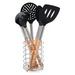 Set de Utensilios para Cocina Quid Baobab Plástico (12,5 x 12,5 x 36 cm) (6 pcs)