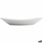 Fuente de Cocina Quid Gastro 30 x 14,5 x 6 cm Cerámica Blanco (6 Unidades)