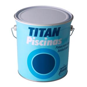 Pintura acrílica Titan 5806106 Piscina Blanco Mate 4 L