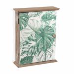 Caja Decorativa Versa Mint Leaves Llaves Madera MDF (6,5 x 26 x 20 cm)