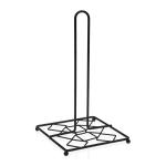 Portarrollo de Papel de Cocina Versa Negro Metal Acero (16 x 28,5 x 16 cm)