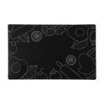 Salvamantel Versa Cocina Negro Polipropileno 43 x 28 cm